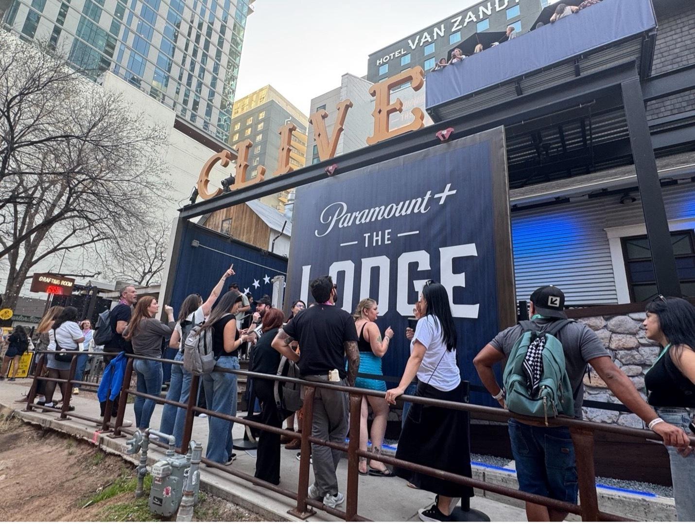 Paramount+ Lodge on Rainy Street at SXSW.